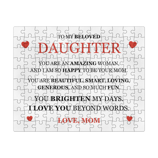 Puzzle 8" x 10" - To My Beloved Daughter