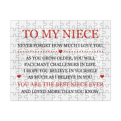 Puzzle 8" x 10" (Small) - To My Niece "You Are The Best Niece Ever"
