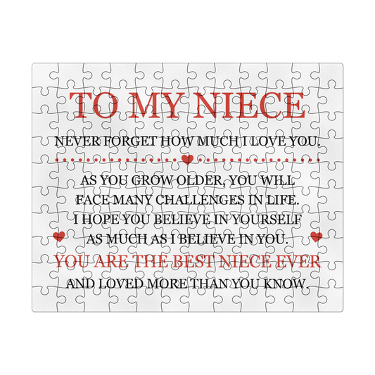 Puzzle 8" x 10" (Small) - To My Niece "You Are The Best Niece Ever"