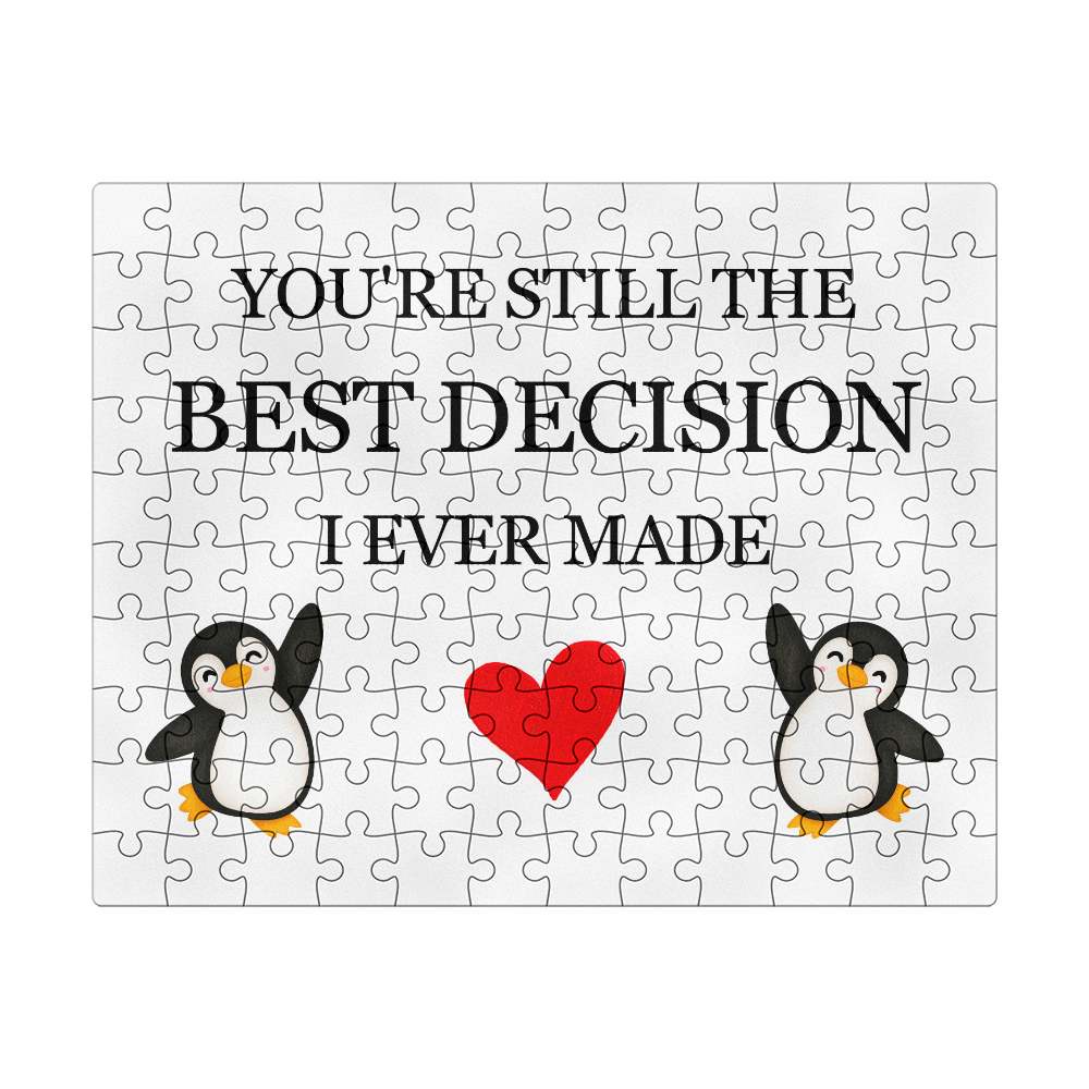 Puzzle 8" x 10" (Small) - To My Wife (Best Decision)