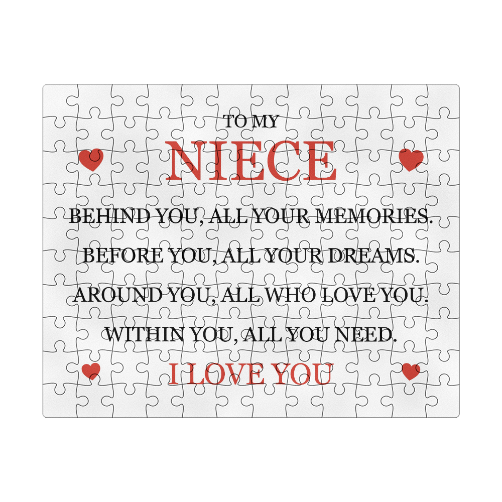 Puzzle 8" x 10" (Small) - To My Niece "I Love You"