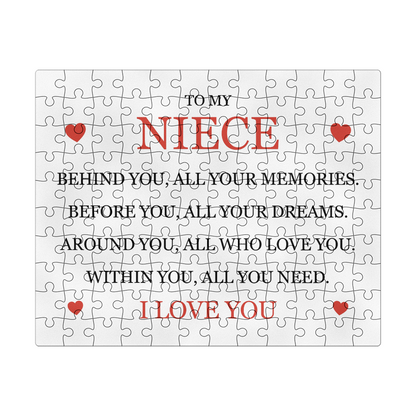 Puzzle 8" x 10" (Small) - To My Niece "I Love You"