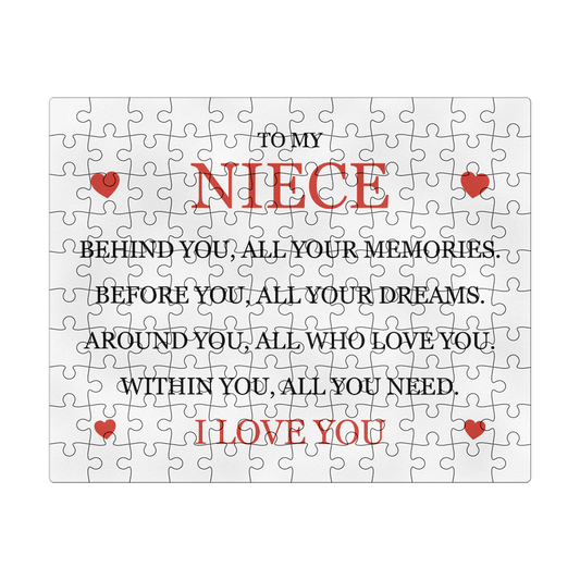 Puzzle 8" x 10" (Small) - To My Niece "I Love You"