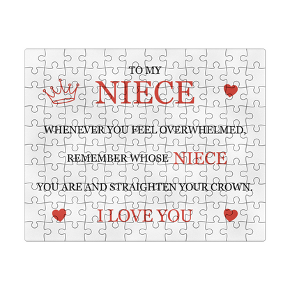 Puzzle 8" x 10" (Small) - To My Niece "Straighten Your Crown"