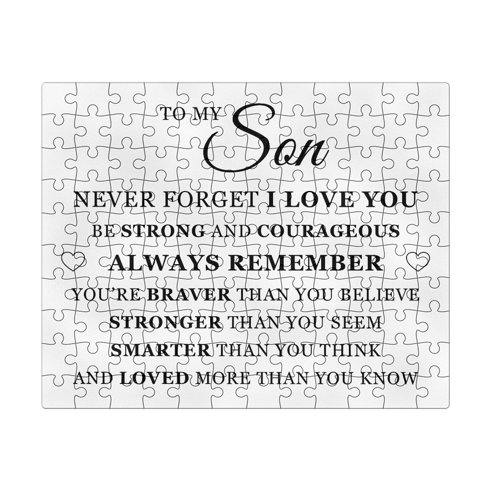 Jigsaw Puzzle 8" x 10" - To My Son "Always Remember"