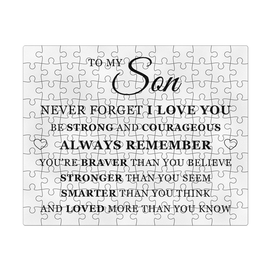 Jigsaw Puzzle 8" x 10" - To My Son "Always Remember"