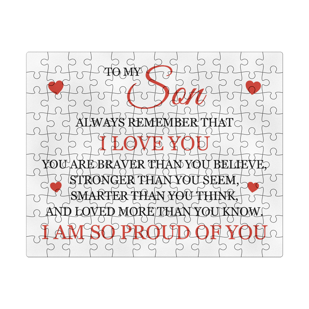 Puzzle 8" x 10" (Small) - To My Son
