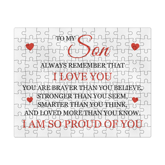 Puzzle 8" x 10" (Small) - To My Son