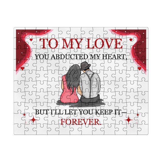 Jigsaw Puzzle 8" x 10" - To My Love "You Abducted My Heart"