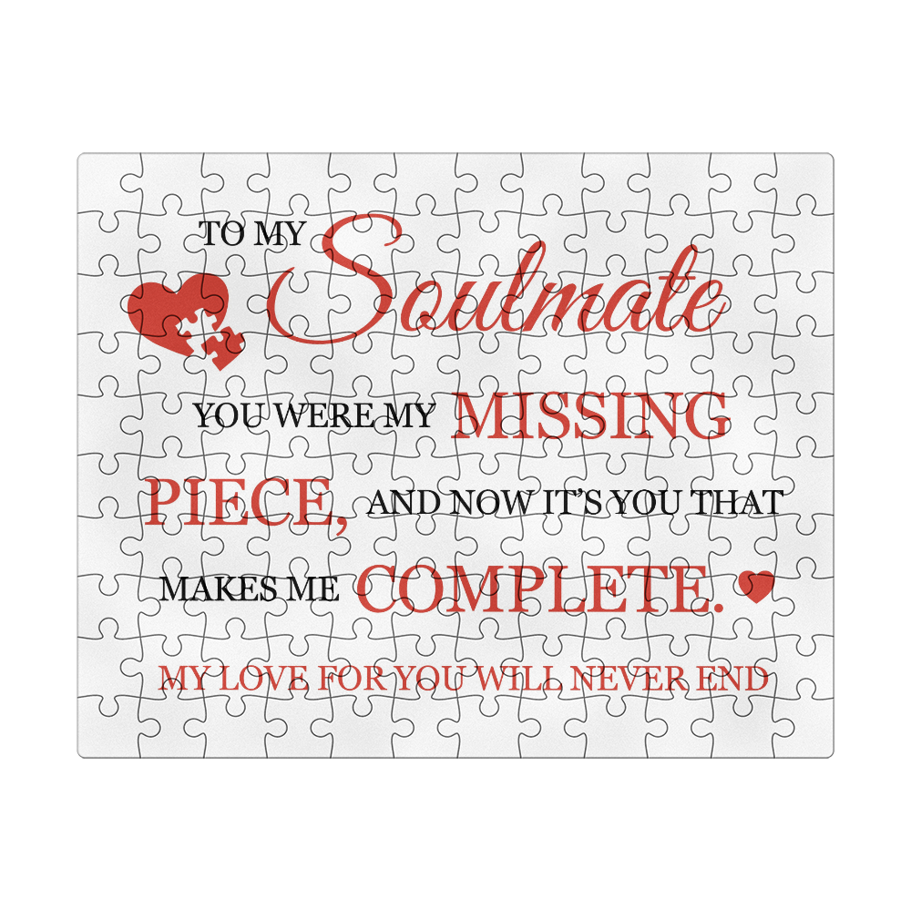 Puzzle 8" x 10" (Small) - To My Soulmate