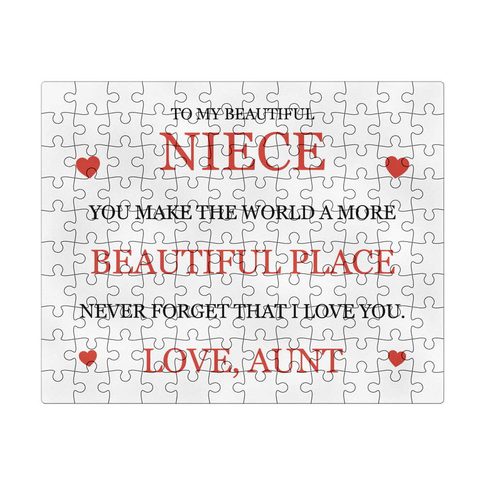 Puzzle 8" x 10" (Small) - To My Niece "Beautiful Place"
