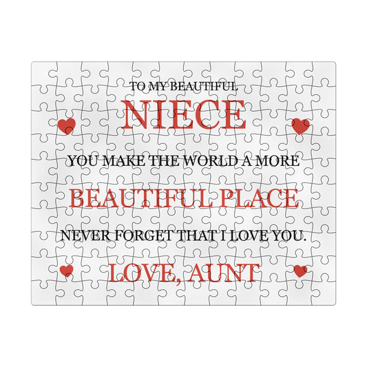 Puzzle 8" x 10" (Small) - To My Niece "Beautiful Place"