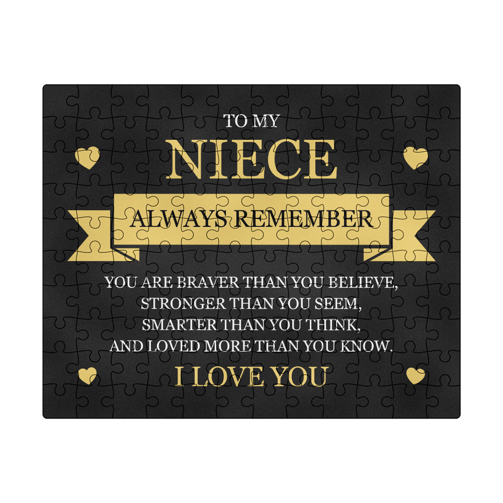 Puzzle 8" x 10" (Small) - To My Niece "Always Remember"