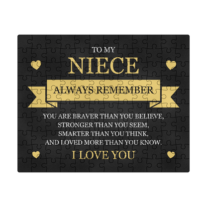 Puzzle 8" x 10" (Small) - To My Niece "Always Remember"
