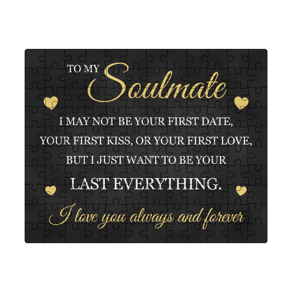 Jigsaw Puzzle 8" x 10" - To My Soulmate "I Love You Always and Forever"