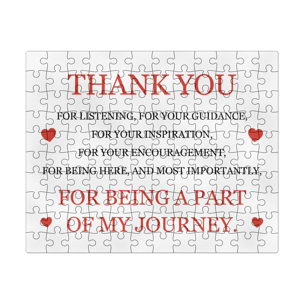 Jigsaw Puzzle 8" x 10" - To My Love "Thank You"