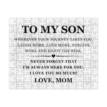 Jigsaw Puzzle 8" x 10" - To My Son "I Love You So Much!"