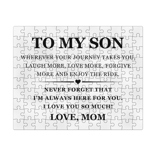 Jigsaw Puzzle 8" x 10" - To My Son "I Love You So Much!"