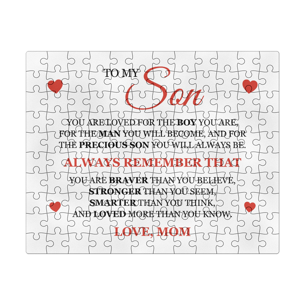 Puzzle 8" x 10" (Small) - To My Son