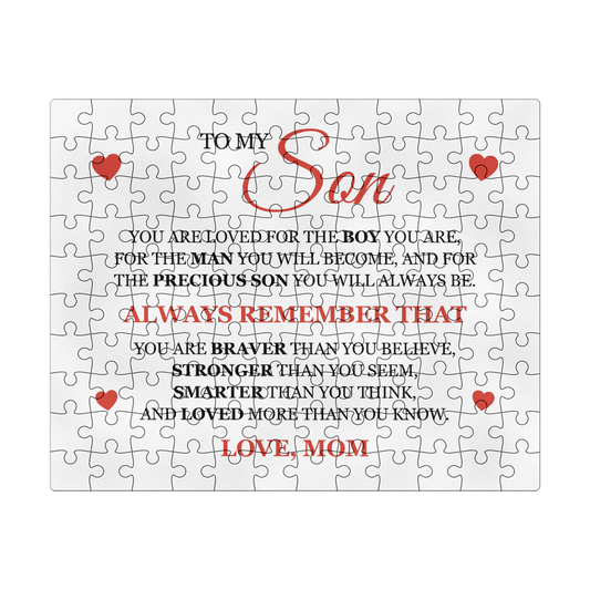 Puzzle 8" x 10" (Small) - To My Son