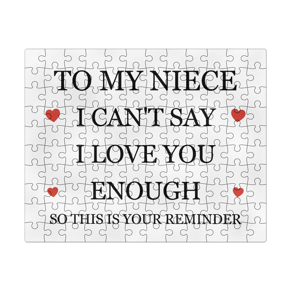 Puzzle 8" x 10" (Small) - To My Niece "This is Your Reminder"