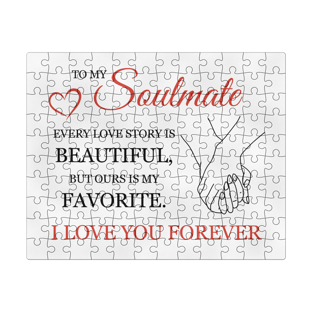 Puzzle 8" x 10" (Small) - To My Soulmate