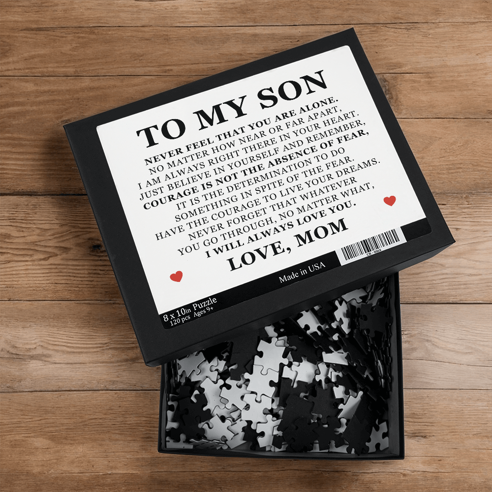 Jigsaw Puzzle 8" x 10" - To My Son "I Will Always Love You"