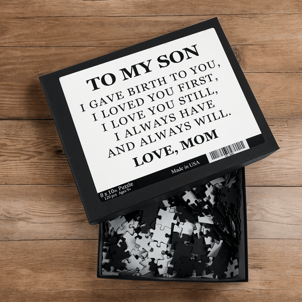 Jigsaw Puzzle 8" x 10" - To My Son "I Love You Still"