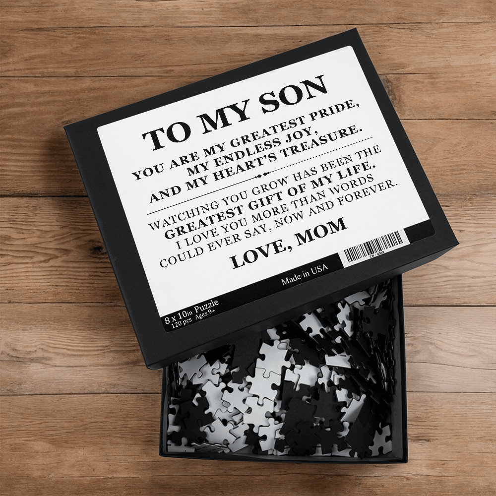 Jigsaw Puzzle 8" x 10" - To My Son "Greatest Gift Of My Life"