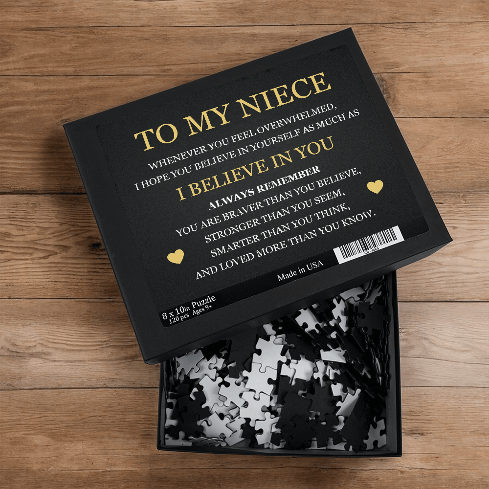Puzzle 8" x 10" (Small) - To My Niece "I Believe in You"