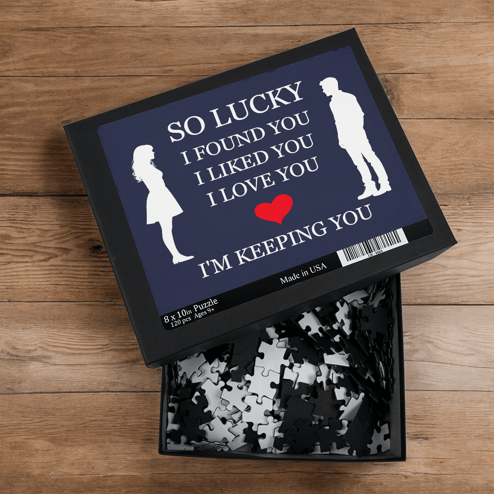 Jigsaw Puzzle 8" x 10" - To My Love "I'm Keeping You"