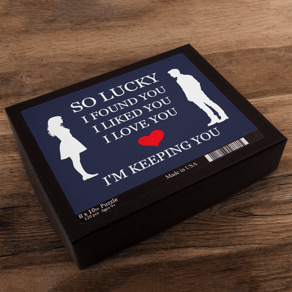 Jigsaw Puzzle 8" x 10" - To My Love "I'm Keeping You"