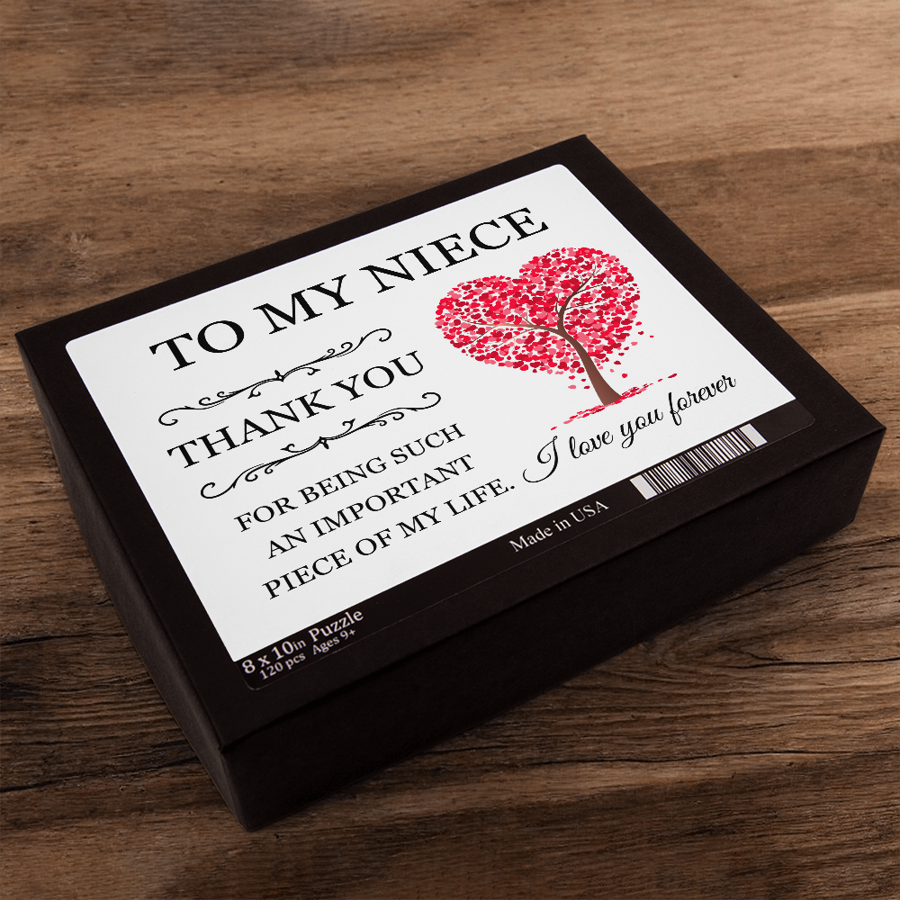 Puzzle 8" x 10" (Small) - To My Niece "Thank You"