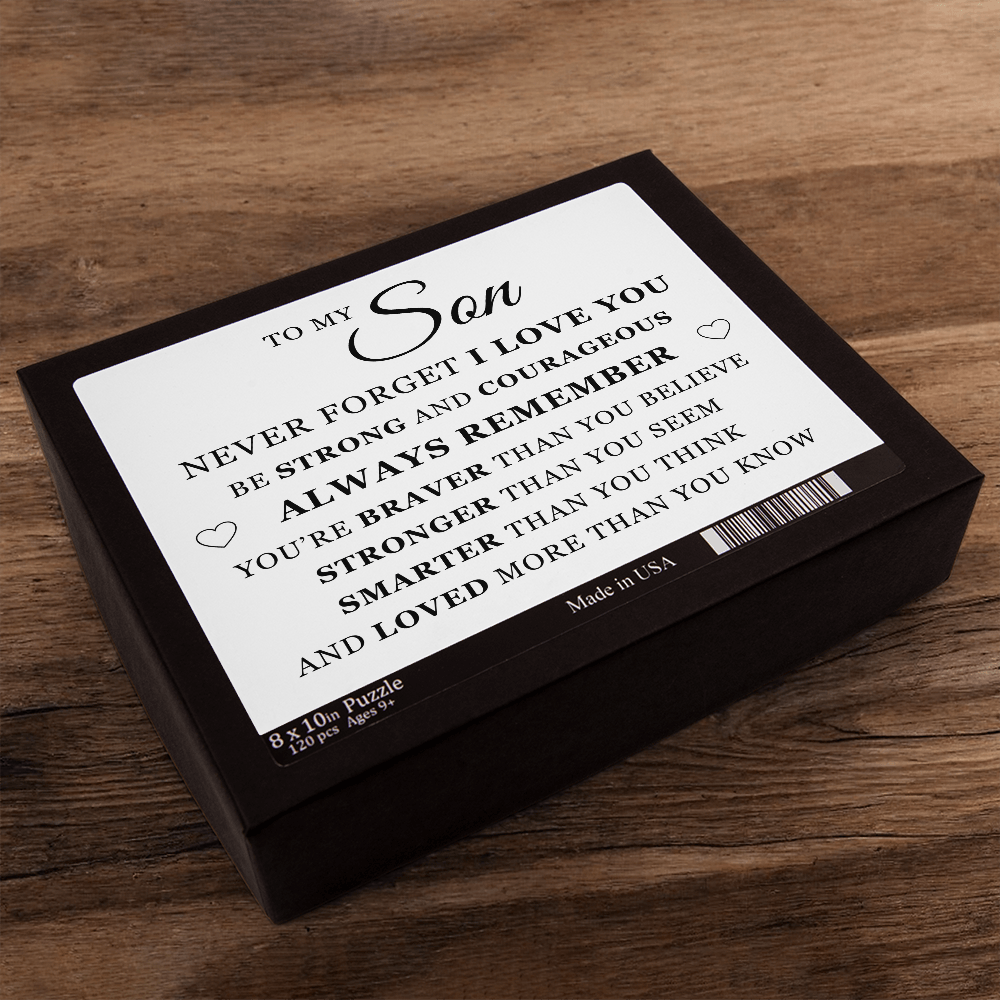 Jigsaw Puzzle 8" x 10" - To My Son "Always Remember"
