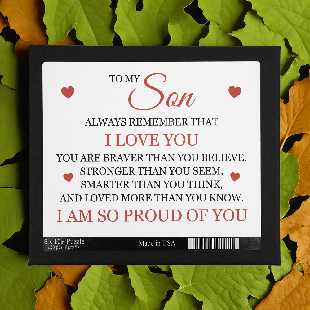 Puzzle 8" x 10" (Small) - To My Son