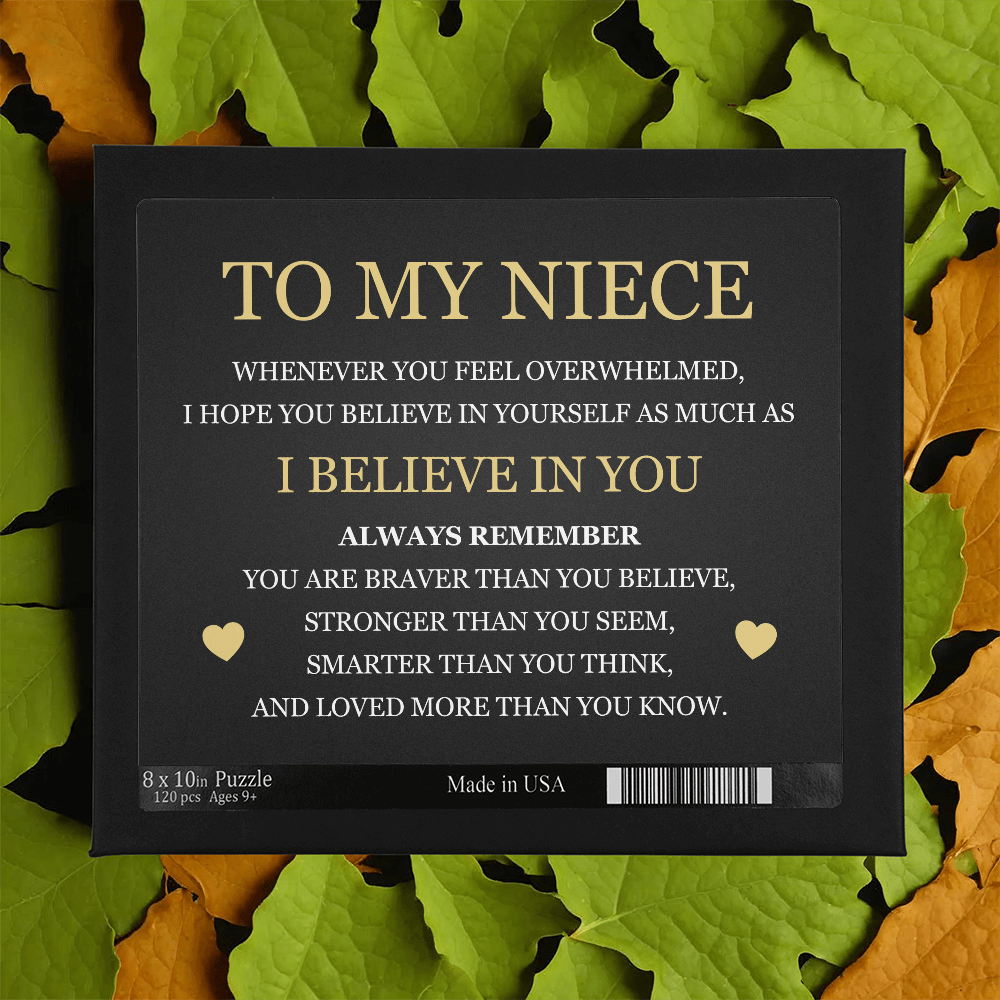 Puzzle 8" x 10" (Small) - To My Niece "I Believe in You"
