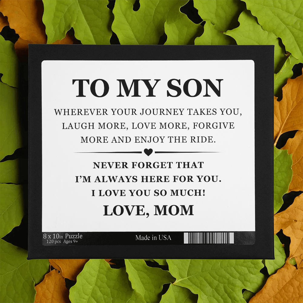 Jigsaw Puzzle 8" x 10" - To My Son "I Love You So Much!"