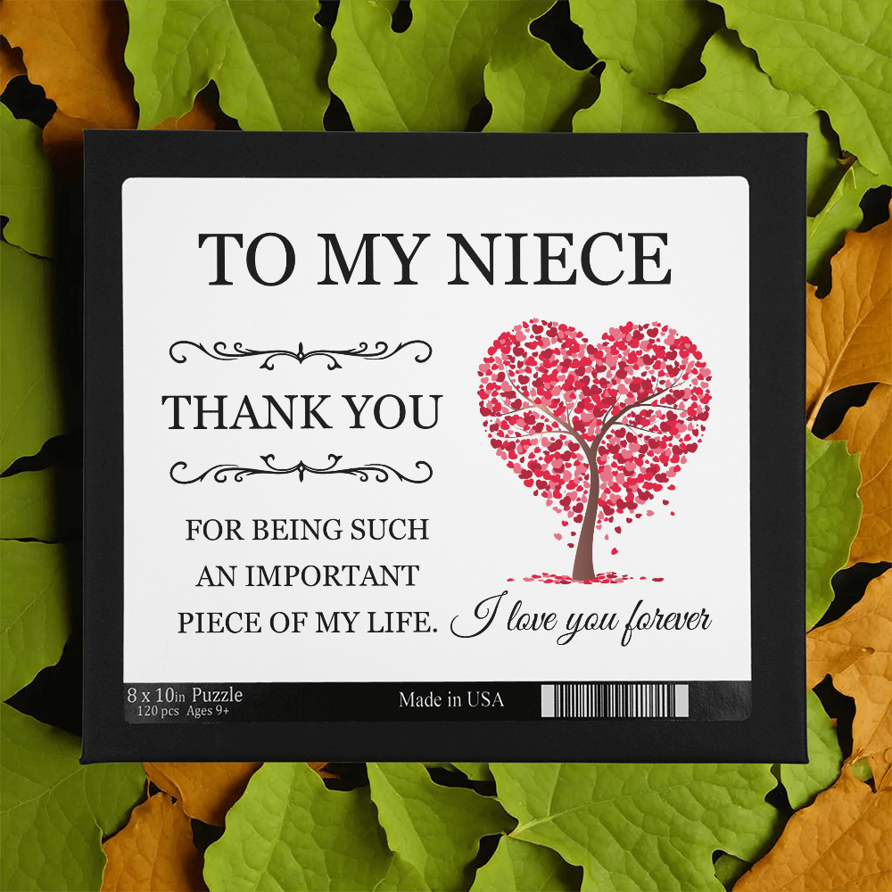 Puzzle 8" x 10" (Small) - To My Niece "Thank You"