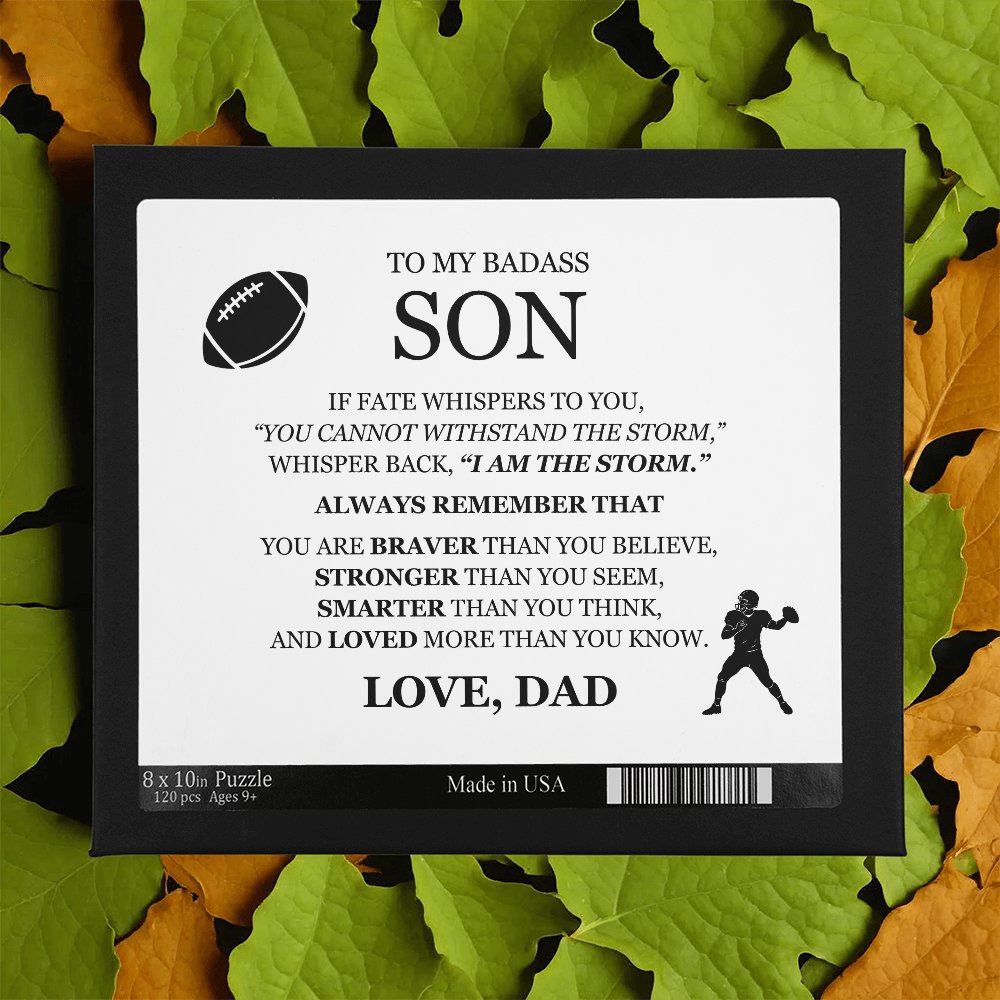 Puzzle 8" x 10" (Small) - To My Son