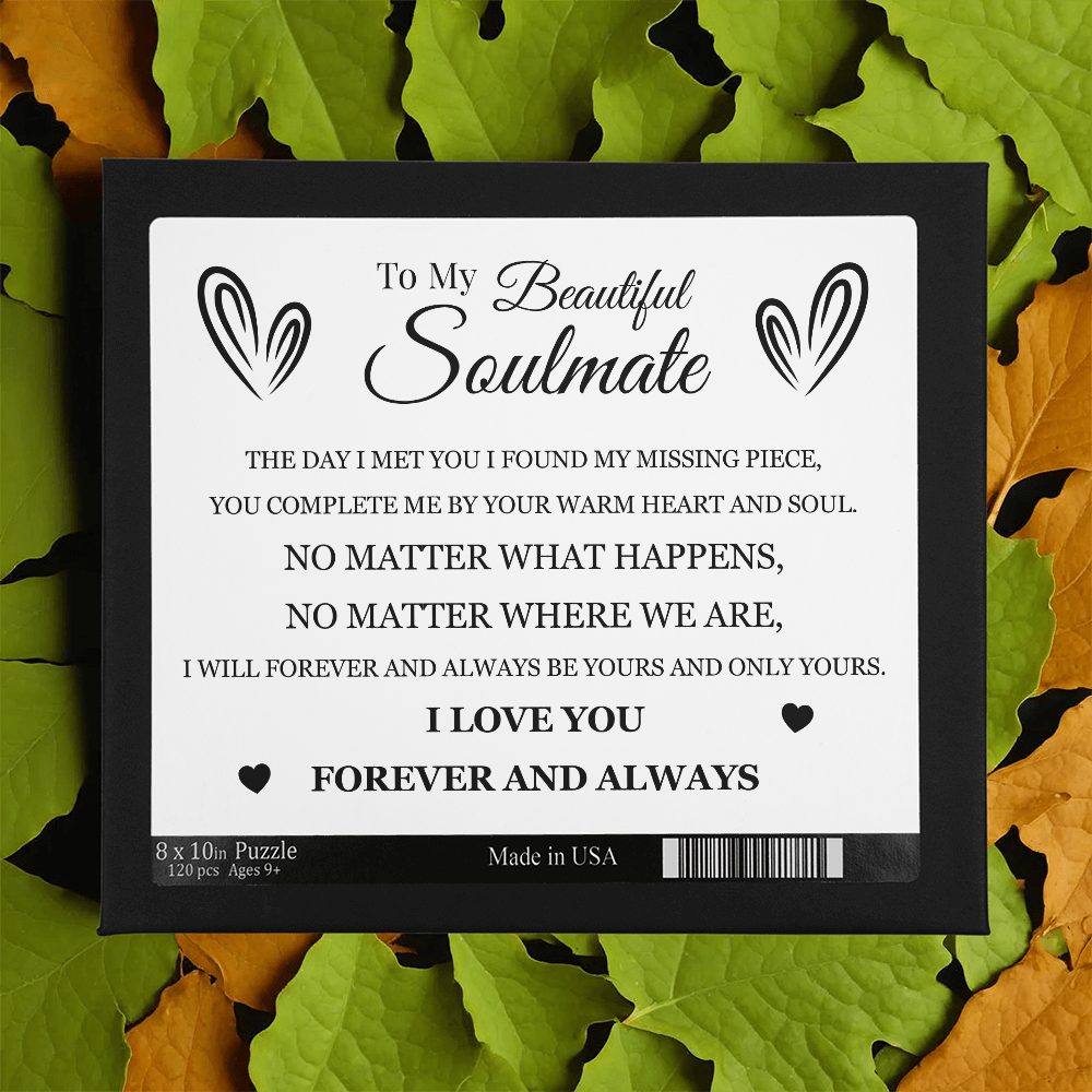 Puzzle 8" x 10" (Small) - To My Beautiful Soulmate