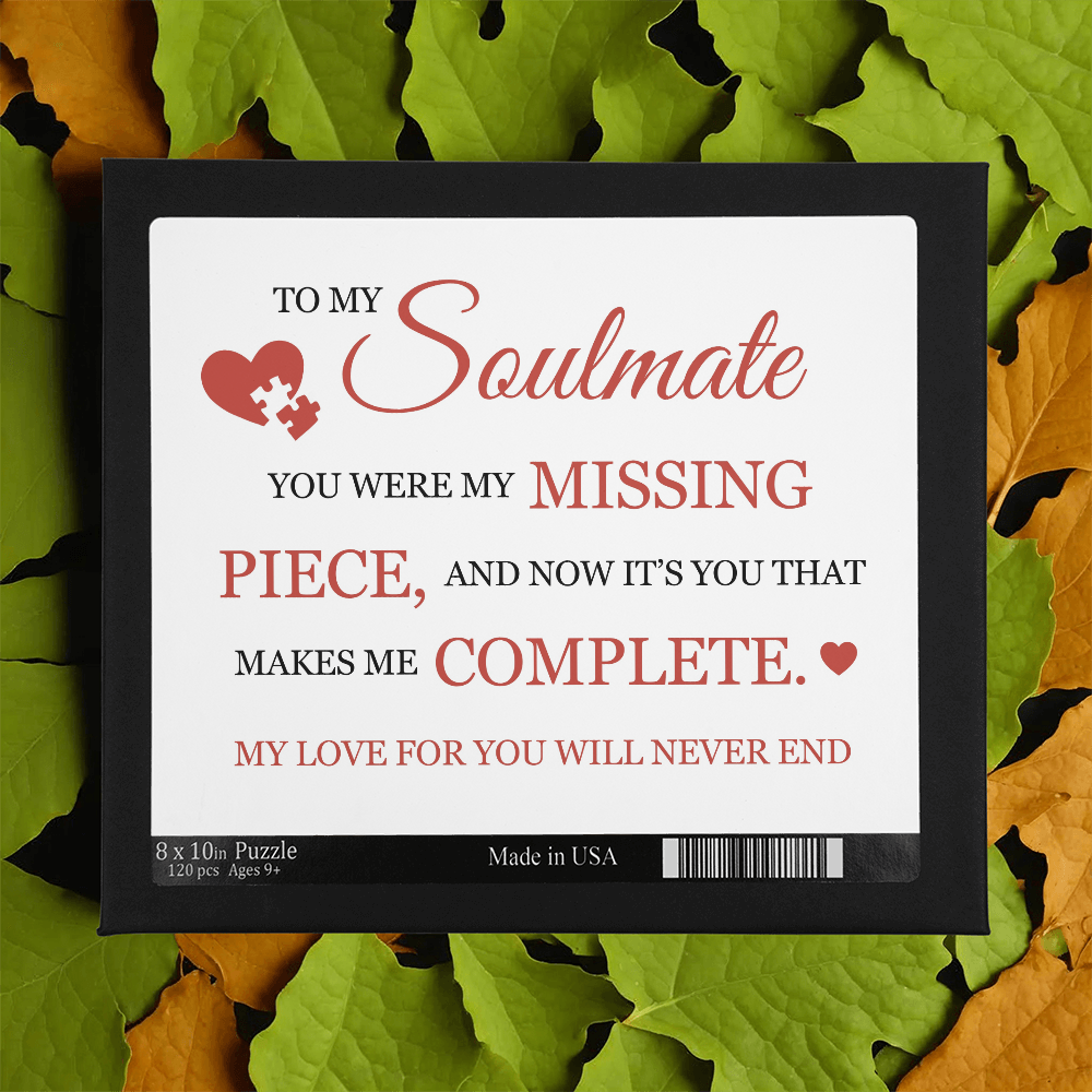 Puzzle 8" x 10" (Small) - To My Soulmate