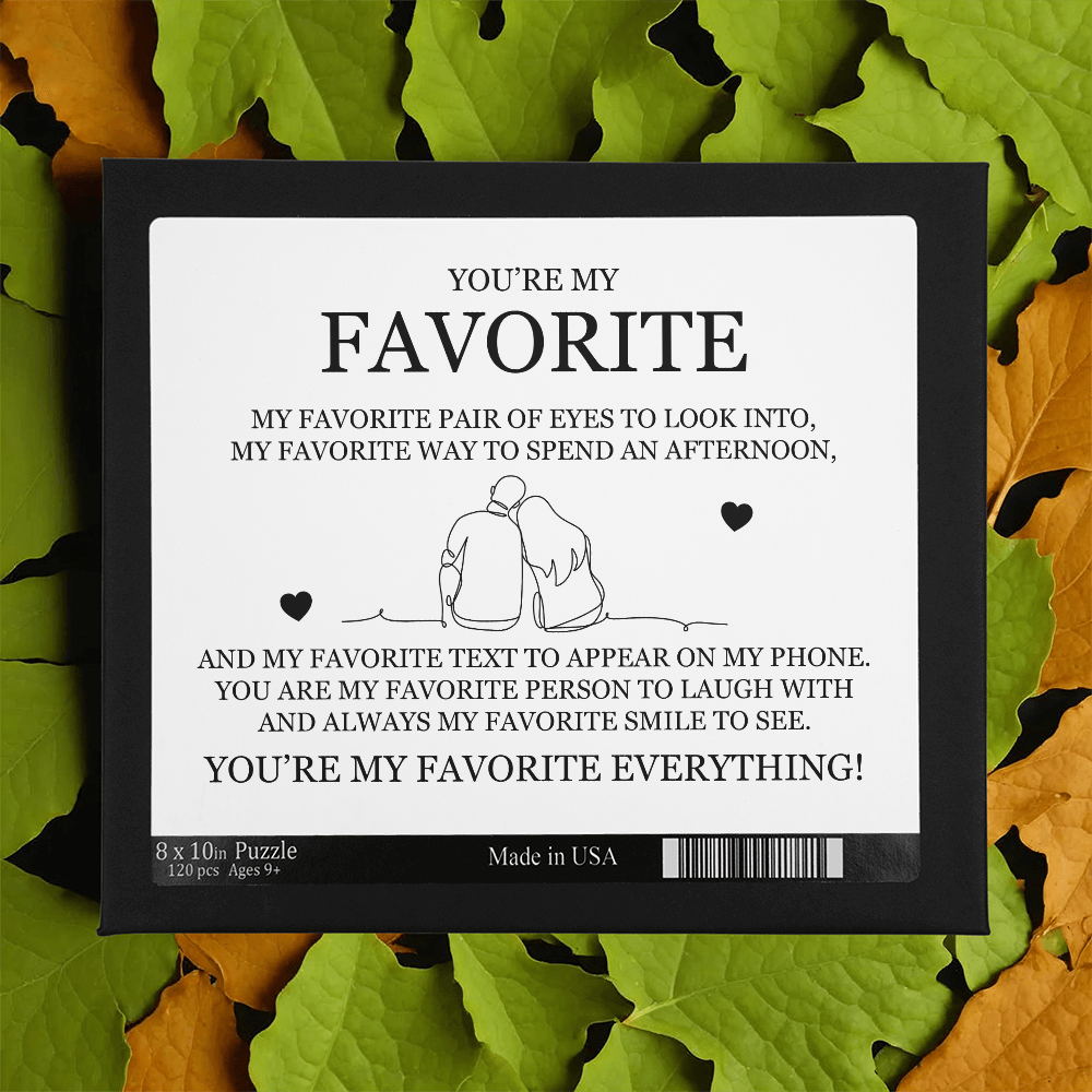 Puzzle 8" x 10" (Small) - You're My Favorite