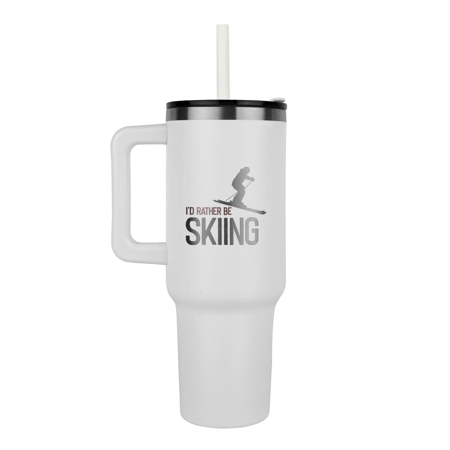 I'd rather be skiing 40oz tumbler