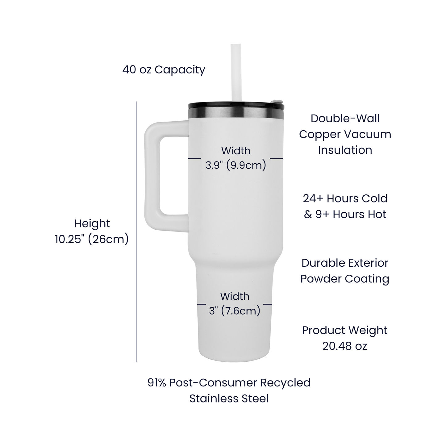 awesome physician assistant 40o tumbler