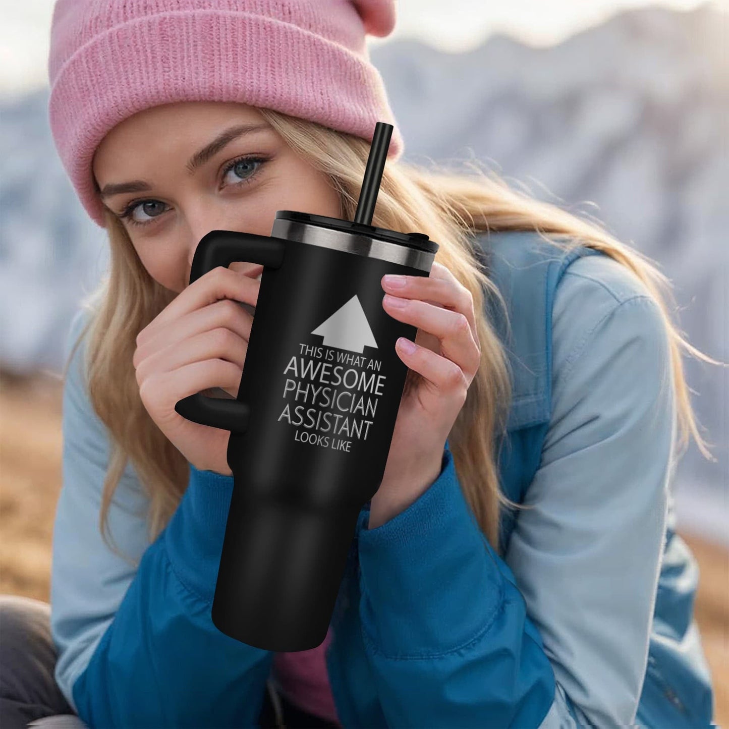 awesome physician assistant 40o tumbler