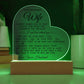 To My Beautiful Wife Acrylic Lamp