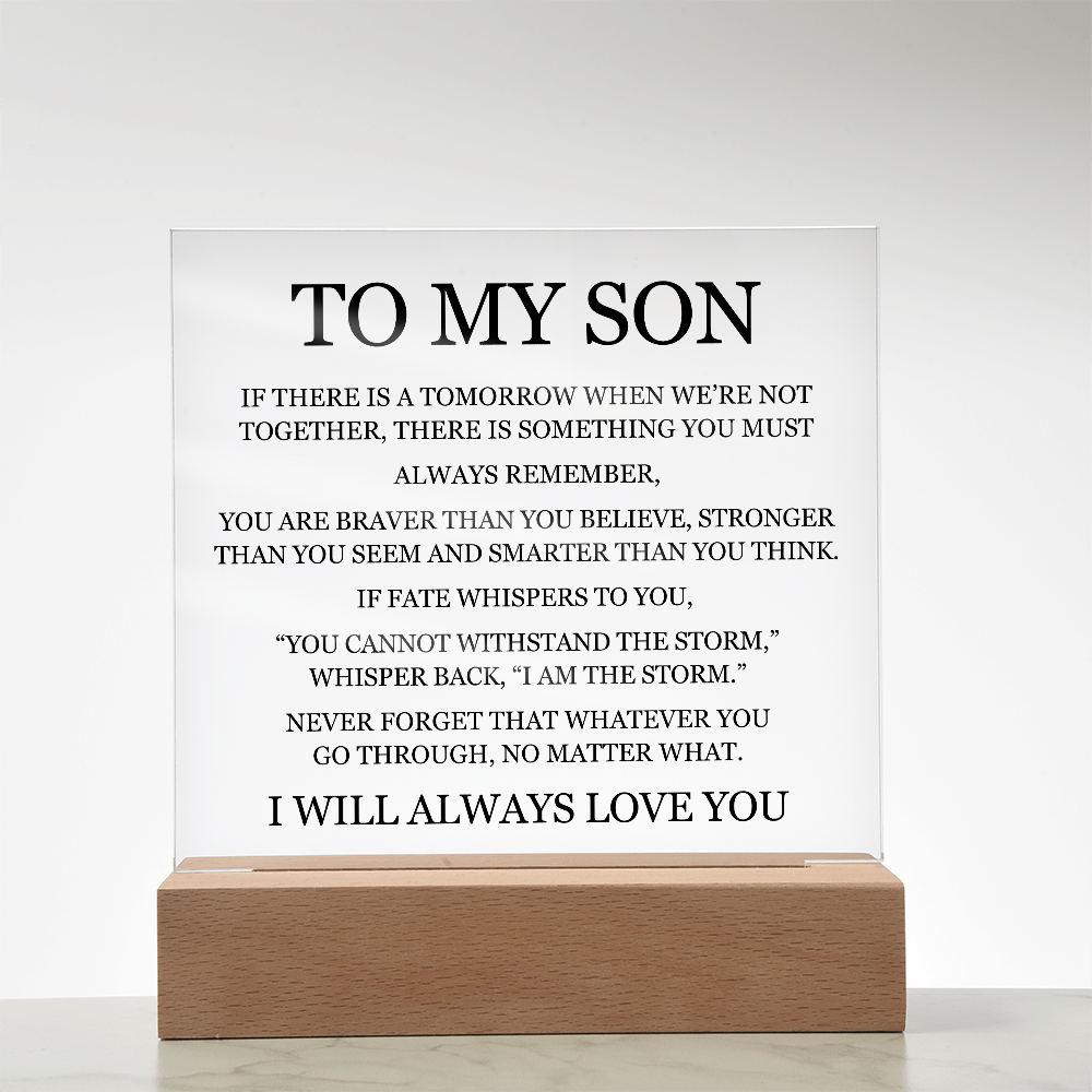 To My Son - "I Will Always Love You"