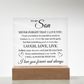 Acrylic Square Plaque - To My Son "Laugh, Love, Live"