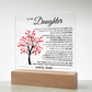 To My Daughter Acrylic Plaque