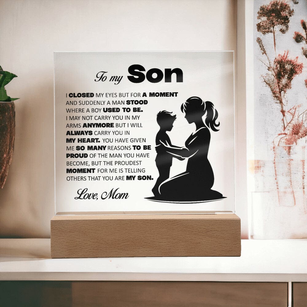 To My Son, Acrylic Plaque